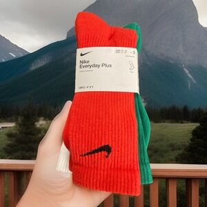 NWT Nike Everyday 3-Pack Dri-Fit Crew Socks L Men's Size 8-12 NEW!‎ SX6888-929